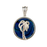 Palm Tree Sea Opal Pendant (Needs Pricing) - Lone Palm Jewelry