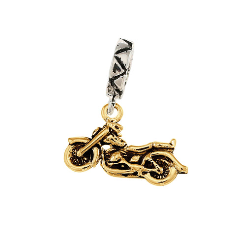 19164 - Rondell with Motorcycle Charm Dangle