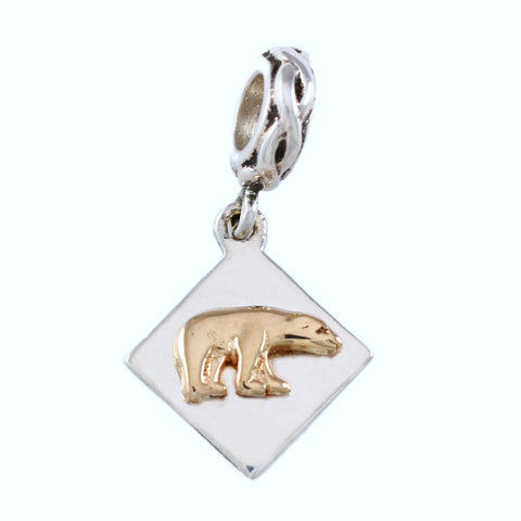 14kt Polar Bead Dangle - Lone Palm Jewelry