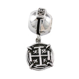 "Key West" Bead Bail with Atocha Replica Coin Dangle - Lone Palm Jewelry