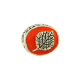 BRECK Enameled Leaf Bead - Lone Palm Jewelry
