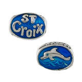 ST CROIX Enameled Dolphin Bead - Lone Palm Jewelry