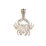 21147 - Enameled Blue Crab Pendant