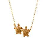 21165 - Twin Turtle Petite Necklace