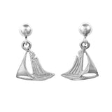 30235 - 5/8" - Dangling Sailboat Earrings