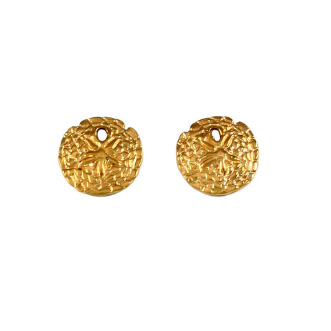 30267 - 7/16" Sand Dollar Stud Earrings - Lone Palm Jewelry