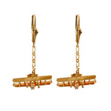 30611 - Wright Flyer Dangle Leverback Earrings