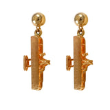 30612 - Wright Flyer Vertical Post Earrings