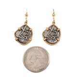 7/8" Replica Atocha Earrings in Twisted Frame - Item #30640 - Lone Palm Jewelry