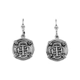 Shipwreck Atocha Silver 3/4" Replica Coin Earrings - Item #30645