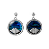 Manta Ray Sea Opal Earrings (Needs Pricing) - Lone Palm Jewelry