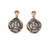 3/4" Replica Atocha Earrings in Twisted Frame - Item #30768 - Lone Palm Jewelry