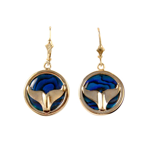 Dolphin Tail Sea Opal Earrings (Needs Pricing) - Lone Palm Jewelry