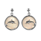 30774 - Dolphin Sea Opal Earrings