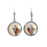Enameled Conch Sea Opal Earrings (Needs Pricing) - Lone Palm Jewelry