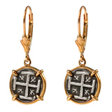 Shipwreck Atocha Silver 1/2" Replica Coin Lever Back Earrings - Item #30824