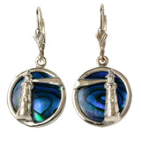30844 - Lighthouse Sea Opal Earrings