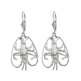 30878 - Florida Lobster Leverback Earrings