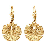 30917 - 5/8" Sand Dollar Lever-back Earrings