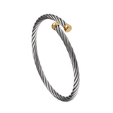 40440 - Bypass Single Cable Cuff Bracelet