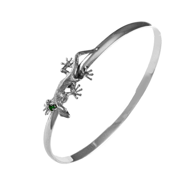 44108 - Gecko Lizard & Emerald Hook Bracelet – Lone Palm