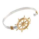 Large Ship's Wheel Hook Bracelet - Lone Palm Jewelry