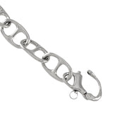 45260 - Large Bar Link Anchor Chain with Snap Shackle Clasp - Lone Palm Jewelry