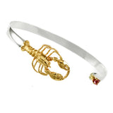 Lobster with Pink Tourmaline Hook Bracelet - Lone Palm Jewelry