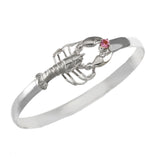 Lobster with Pink Topaz Hook Bracelet - Lone Palm Jewelry