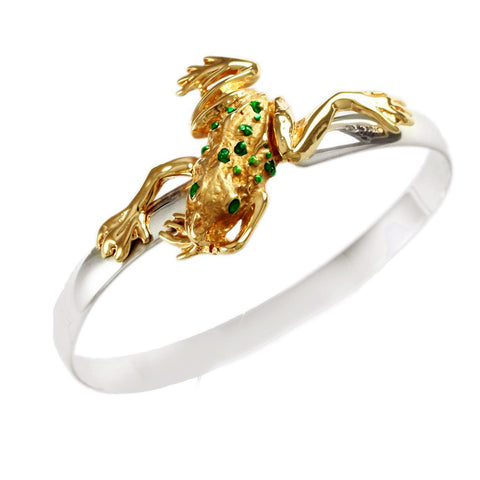 Frog with Enameling Hook Bracelet - Lone Palm Jewelry