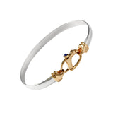 Snap Shackle Sapphire Hook Bracelet - Lone Palm Jewelry