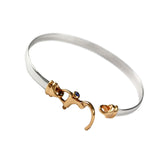 Snap Shackle Sapphire Hook Bracelet - Lone Palm Jewelry