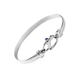 Snap Shackle Sapphire Hook Bracelet - Lone Palm Jewelry