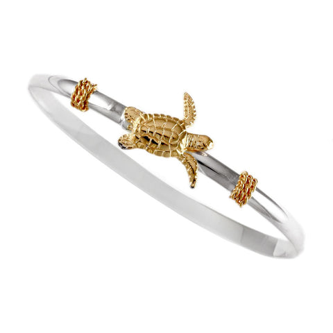 Green Sea Turtle Hook Bracelet - Lone Palm Jewelry