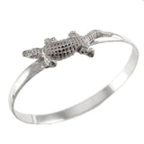 1 3/4" Sterling Alligator Hook Bracelet - Lone Palm Jewelry