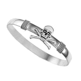 Large Skull & Crossbones Hook Bracelet - Lone Palm Jewelry