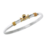 Small Skull & Crossbones Hook Bracelet - Lone Palm Jewelry