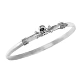 Small Skull & Crossbones Hook Bracelet - Lone Palm Jewelry