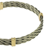 3 Strand New Twist with Thin Grooved Wraps - Lone Palm Jewelry
