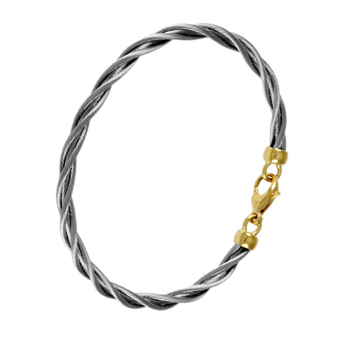 47026 - Single New Twist Cable Bracelet - 5mm