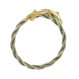 Double Dolphin New Twist Cable Cuff - Lone Palm Jewelry