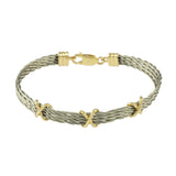 4 Strand New Twist Cable with Triple X - Lone Palm Jewelry