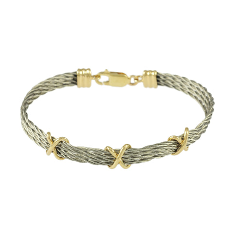 4 Strand New Twist Cable with Triple X - Lone Palm Jewelry