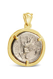 Tetradrachm Alexander the Great and Zeus Coin Pendant in 14K - Item #9333