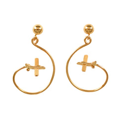 Aero-Gold Earrings