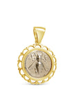 Honey Bee and Stag Drachm in 14K - Item #10009