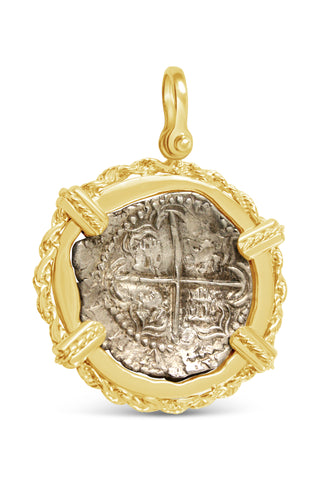 New World Spanish Treasure Coin - 2 Reales - Item #9034