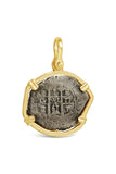 Authentic Consolacion Coin - 1 Real in 14K Gold Frame - Item #9072