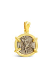 Drachm Alexander the Great and Zeus Coin Pendant in 14K - Item #9401