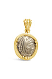 Drachm Alexander the Great and Zeus Coin Pendant in 14K - Item #9408